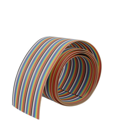 26AWG Pure Copper 40pin Dupont Wire Flexible Rainbow Color Flat Ribbon Cable - 1 Meter