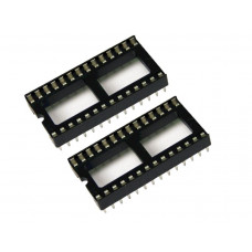 28 Pin IC Base/Socket (DIP) - Wide - 2 Pieces Pack