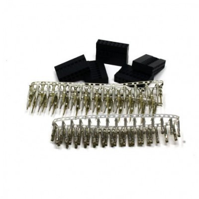 2x8 Pin Male-Female Crimp Connector - 5 Pieces Pack