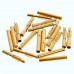 2mm Gold Connectors-3 Pairs - 6pcs