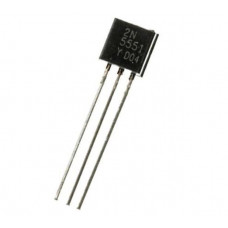 2N5551 NPN General Purpose Amplifier Transistor 160V 600mA TO-92 Package - 5 Pieces Pack