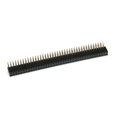 2x40 Pin 2.54mm Pitch Female Berg Strip (Right Angle) - Break Away Header