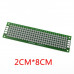 2x8 cm Double Sided Universal PCB Prototype Board