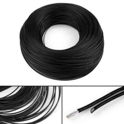 3 Meter UL1007 24AWG PVC Electronic Wire (Black)