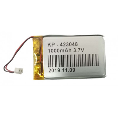 3.7V 1000mAH (Lithium Polymer) Lipo Rechargeable Battery Model KP-423048