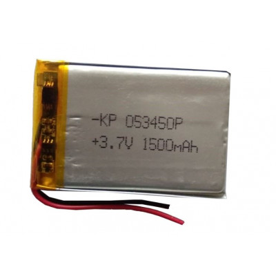3.7V 1500mAH (Lithium Polymer) Lipo Rechargeable Battery Model KP-053450