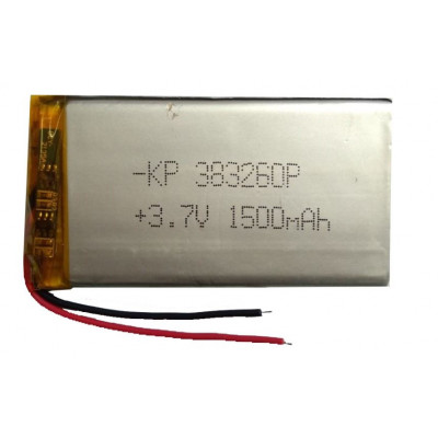 3.7V 1500mAH (Lithium Polymer) Lipo Rechargeable Battery Model KP-383260
