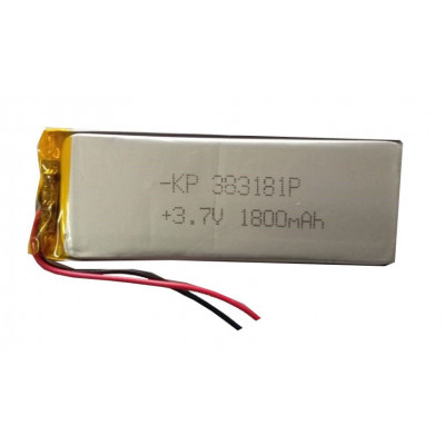 3.7V 1800mAH (Lithium Polymer) Lipo Rechargeable Battery Model KP-383181