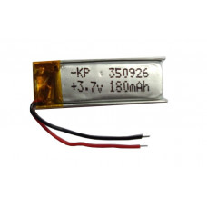 3.7V 180mAH (Lithium Polymer) Lipo Rechargeable Battery Model KP-350926 3.7V 180mAH (Lithium Polymer) Lipo Rechargeable Battery Model KP-350926