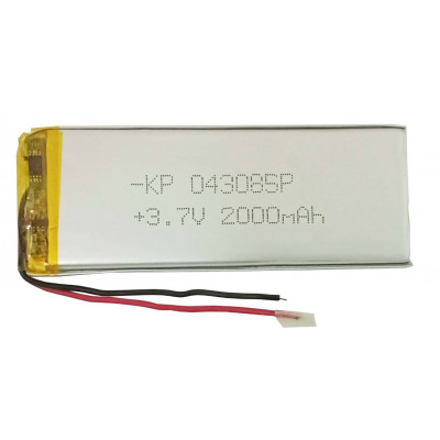 3.7V 2000mAH (Lithium Polymer) Lipo Rechargeable Battery Model KP-043085