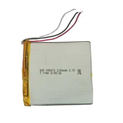 3.7V 2100mAH (Lithium Polymer) Lipo Rechargeable Battery Model GSP-456672