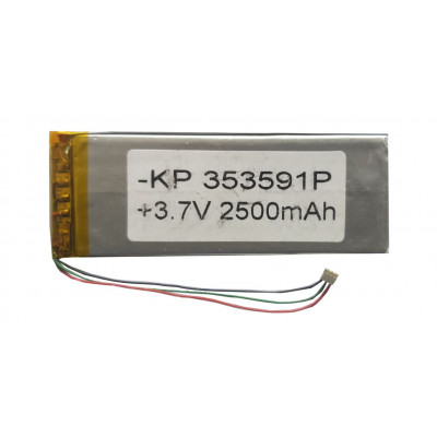 3.7V 2500mAH (Lithium Polymer) Lipo Rechargeable Battery Model KP-353591 3.7V 2500mAH (Lithium Polymer) Lipo Rechargeable Battery Model KP-353591