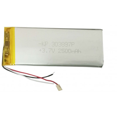 3.7V 2500mAH (Lithium Polymer) Lipo Rechargeable Battery Model KP-303897 3.7V 2500mAH (Lithium Polymer) Lipo Rechargeable Battery Model KP-303897
