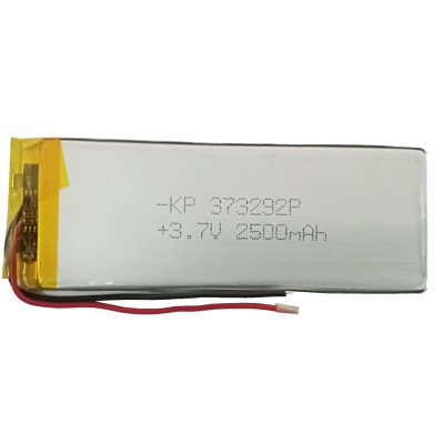 3.7V 2500mAH (Lithium Polymer) Lipo Rechargeable Battery Model KP-373292 3.7V 2500mAH (Lithium Polymer) Lipo Rechargeable Battery Model KP-373292