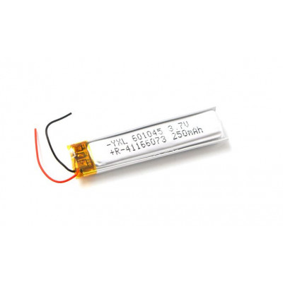 3.7V 250mAH (Lithium Polymer) Lipo Rechargeable Battery Model KP-601045