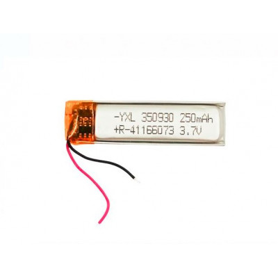 3.7V 250mAH (Lithium Polymer) Lipo Rechargeable Battery Model KP-350930
