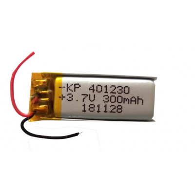 3.7V 300mAH (Lithium Polymer) Lipo Rechargeable Battery Model KP-401230