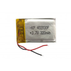 3.7V 320mAH (Lithium Polymer) Lipo Rechargeable Battery Model KP-402030