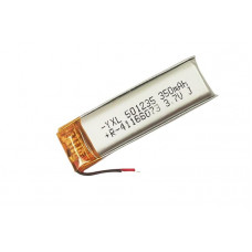 3.7V 350mAH (Lithium Polymer) Lipo Rechargeable Battery Model KP-501235