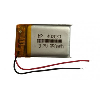 3.7V 350mAH (Lithium Polymer) Lipo Rechargeable Battery Model KP-402030