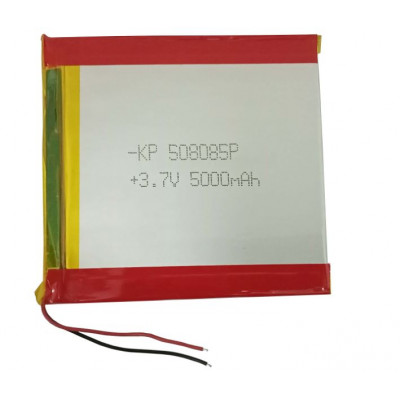 3.7V 5000mAH (Lithium Polymer) Lipo Rechargeable Battery Model KP-508085
