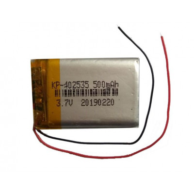 3.7V 500mAH (Lithium Polymer) Lipo Rechargeable Battery Model KP-402535
