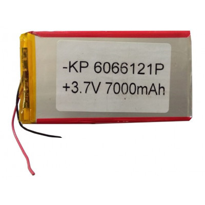 3.7V 7000mAH (Lithium Polymer) Lipo Rechargeable Battery Model KP-6066121