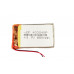3.7V 800mAH (Lithium Polymer) Lipo Rechargeable Battery Model KP-403048
