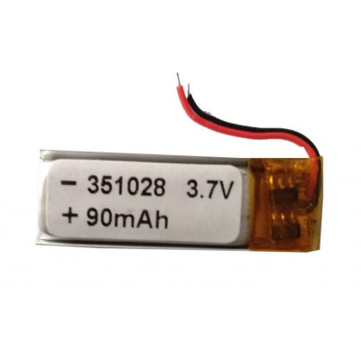 3.7V 90mAH (Lithium Polymer) Lipo Rechargeable Battery Model KP-351028 3.7V 90mAH (Lithium Polymer) Lipo Rechargeable Battery Model KP-351028
