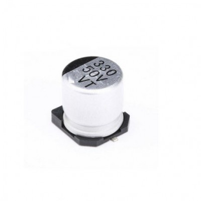 330uF 50V (SMD) Electrolytic Capacitor - 5 Pieces Pack 330uF 50V (SMD) Electrolytic Capacitor - 5 Pieces Pack