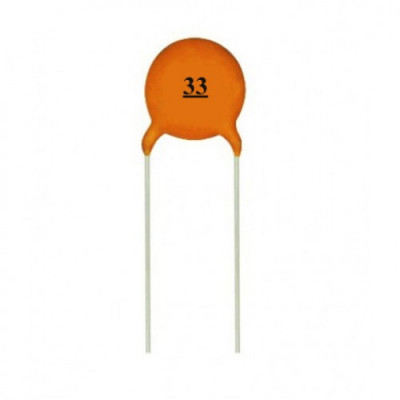 33pF 50V Ceramic Capacitor - 5 Pieces pack