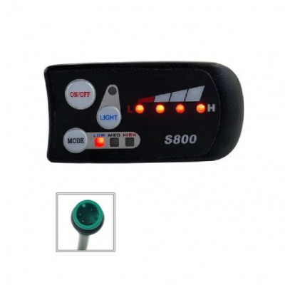 36V Electric Bicycle S800 LED Control Panel Display For Ebike with Waterproof Plug 36V Electric Bicycle S800 LED Control Panel Display For Ebike with Waterproof Plug
