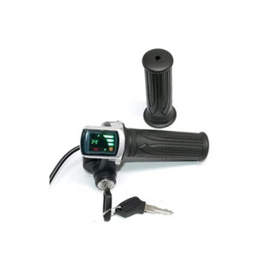 36V LCD digital throttle with key with the speed mileage display