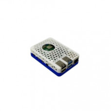 3D Printed Raspberry Pi 4 Case Blue White