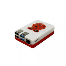 3D Printed Raspberry Pi 4 Case White Red