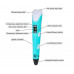 2nd Generation 3D Printing Pen with LCD, 1.75mm PLA ABS and Power Adapter - Blue Color