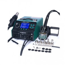 3in1 function YIHUA 992DA + soldering iron smoke absorb function hot air gun SMD soldering rework station