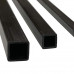 3K Roll- Pultruded Square Carbon Fiber Tube (Hollow) 10mm(OD) x 8mm(ID) x 1000mm(L)