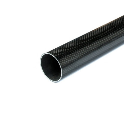 3K Roll-wrapped Carbon Fiber Tube (Hollow)16mm(OD) x 12mm(ID) x 500mm(L)