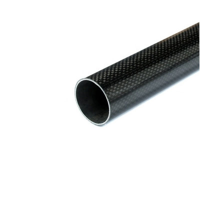 3K Roll-wrapped Carbon Fibre Tube (Hollow) 10mm(OD) x 8mm(ID) x 500mm(L)