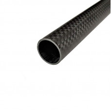 3K Roll-wrapped Carbon Fibre Tube (Hollow) 14mm(OD) x 12mm(ID) x 1000mm(L)