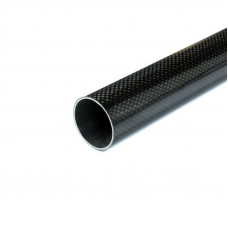 3K Roll-wrapped Carbon Fibre Tube (Hollow) 20mm(OD) x 18mm(ID) x 1000mm(L)