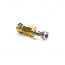 3mm Brass Hex Coupling For 38mm Plastic Omni Wheel