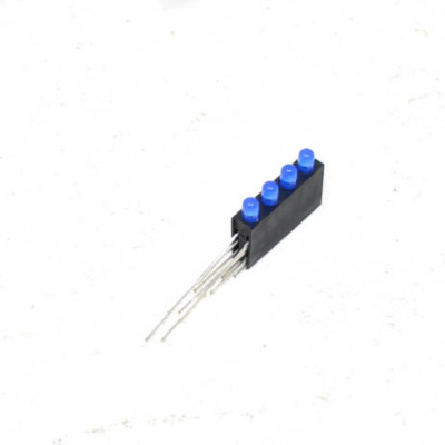 3MM Four Hole Lamp Holder with Blue color LED 3MM Four Hole Lamp Holder with Blue color LED