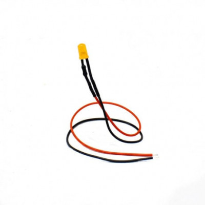 3V 5MM Orange LED Indicator Light with 20CMCable 3V 5MM Orange LED Indicator Light with 20CMCable