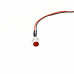 3V 5MM Red LED Metal Indicator Light with 20CMCable (Pack of 5)