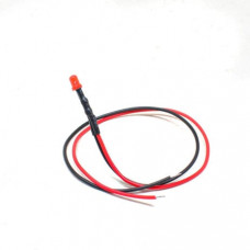 3V Red LED Indicator 5MM Light with 20CMCable (Pack of 5)