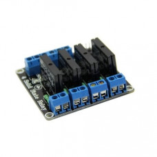 4 Channel 3-24V Relay Module Solid State Low Level SSR DC Control DC with Resistive Fuse