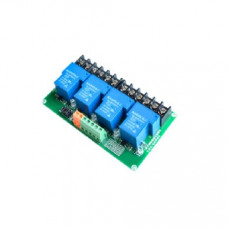4 Channel 5V 30A Relay Module with High/Low-Level Triggering Optocoupler Isolation