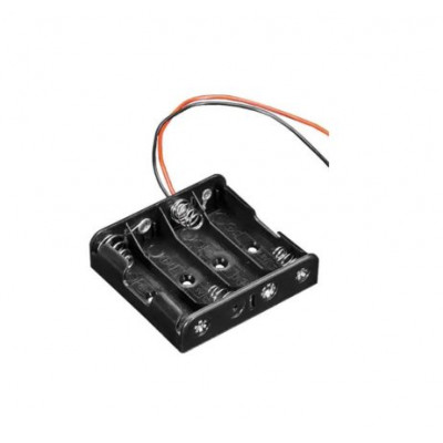 4 x AA Battery Holder Box with Female Dupont Line without Cover 4 x AA Battery Holder Box with Female Dupont Line without Cover